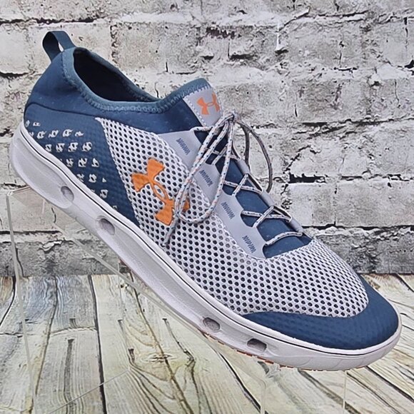 Under Armour Kilchis Men’s Fishing Shoes Size 12 Blue Quick-Dry Water Michelin - Picture 1 of 9